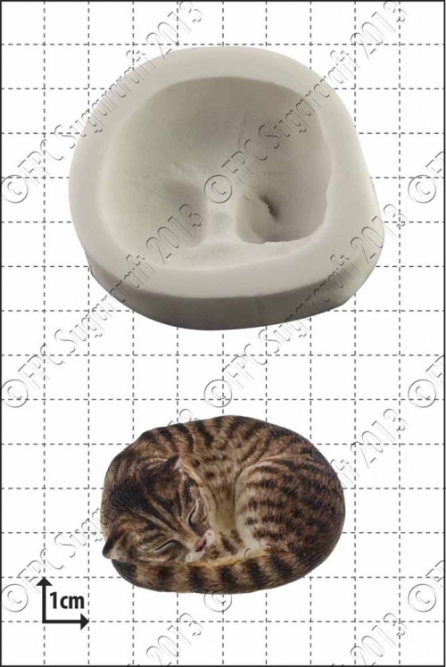 'Sleeping Cat' Silicone Mould